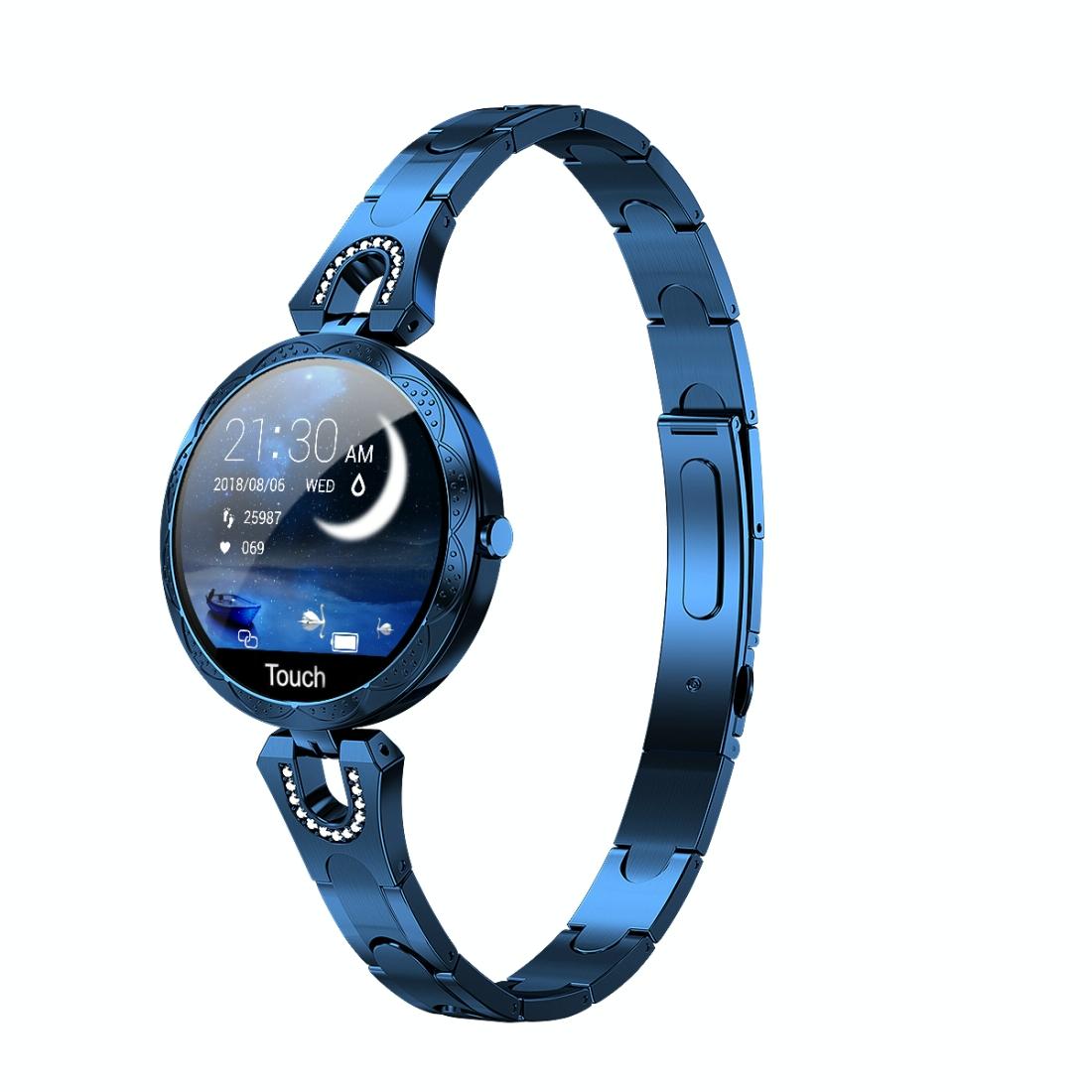 Waterproof Smart Bracelet With Lcd Screen And Heart Rate Monitor Blue Smart Watches