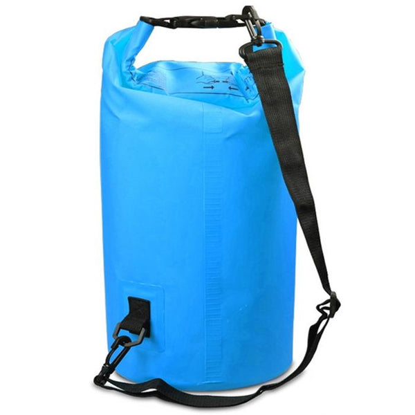 Waterproof Double Shoulder Bag Dry Sack 20L Capacity Sky Blue Dry Bags