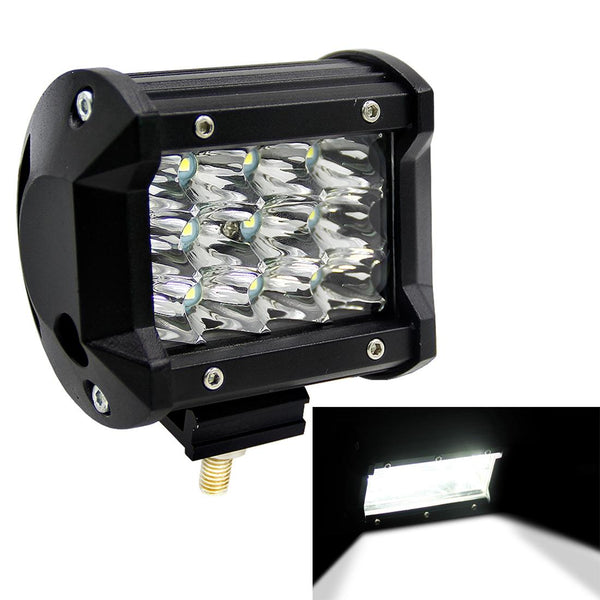 4 Inch Three Rows Ip67 Waterproof 9W Condenser 6000K 5500Lm Led Spotlight Light Searchlight Car Work Lights Dc 10 48V White Led Car Lights