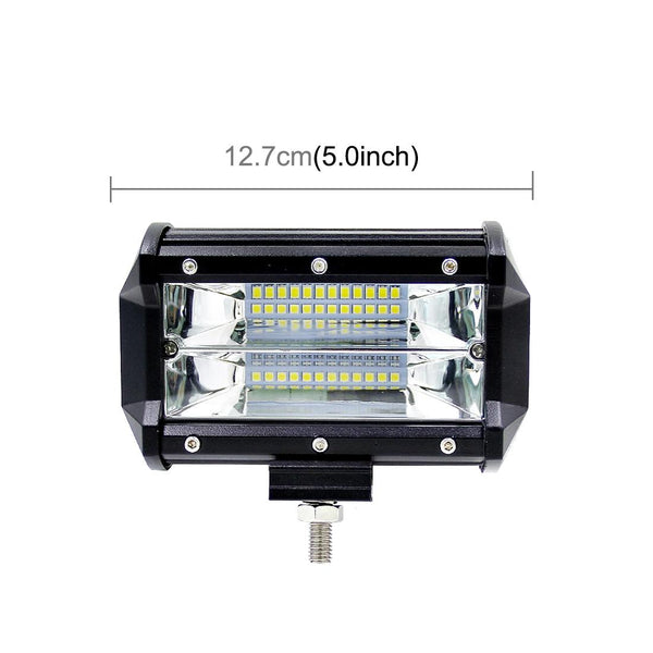 5 Inch 18W 24 Led Waterproof Ip67 Two Bar Modified Off Road Lights Spotlight Car Work Dc 9 48V White Led Car Lights