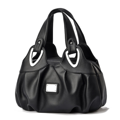 Soft Leather Women Handbag Black Handle Women's Bags & Handbags