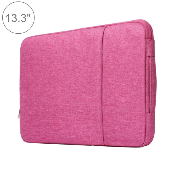 Universal Denim Laptop Bag For 13.3 Notebooks Fits Macbook Air Pro Portable And Stylish 35.5X26.5X2cm Magenta Laptop Cases & Bags
