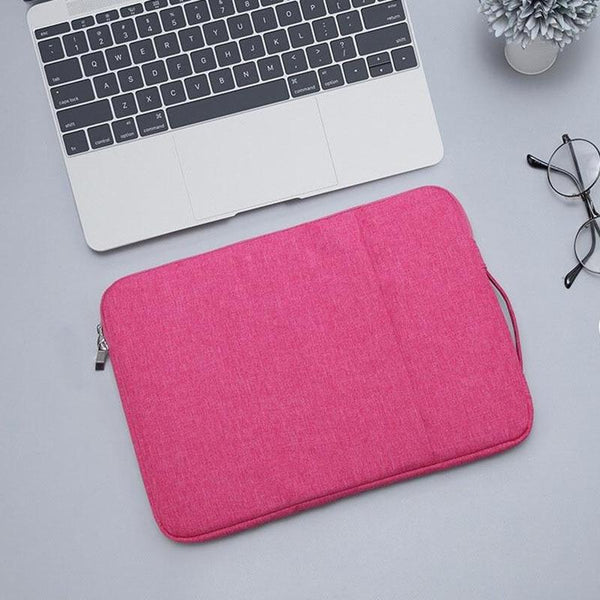Universal Denim Laptop Bag For 15.4 Inch Notebooks Fits Macbook Air Pro Portable And Stylish 39.2 X 28.5 2Cm Magenta Laptop Cases & Bags