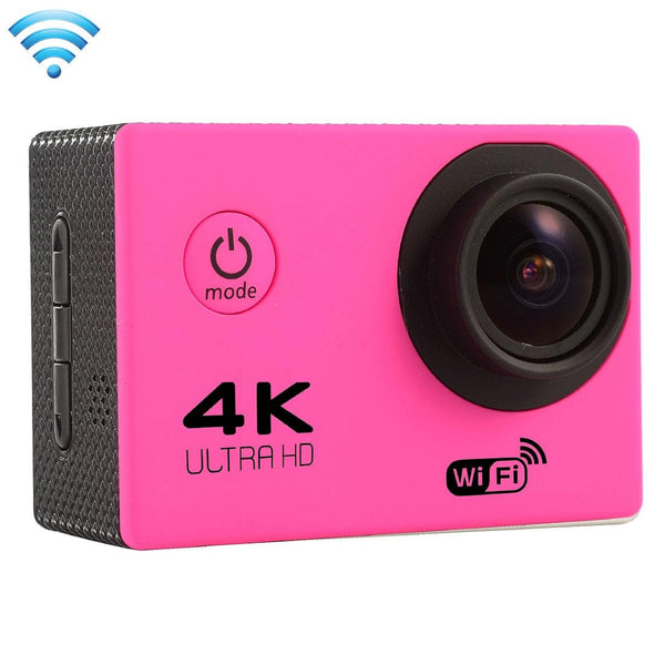 170 Degree Wide Angle Wifi Action Camera With Waterproof Case Supports 64Gb Micro Sd_Magenta Digital Cameras