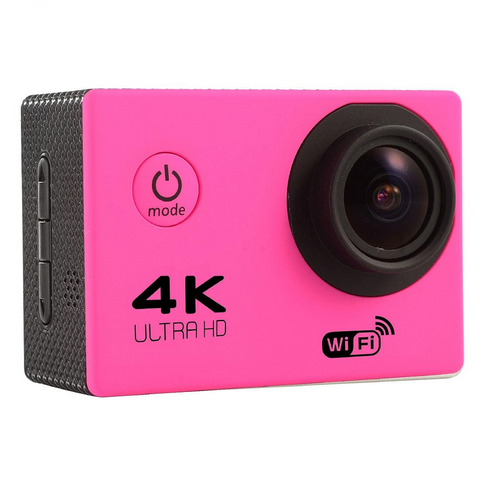 170 Degree Wide Angle Wifi Action Camera With Waterproof Case Supports 64Gb Micro Sd_Magenta Digital Cameras