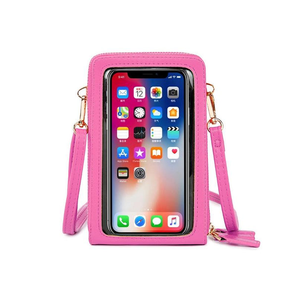 Multifunctional Touch Screen Phone Bag Gray Women's Bags & Handbags