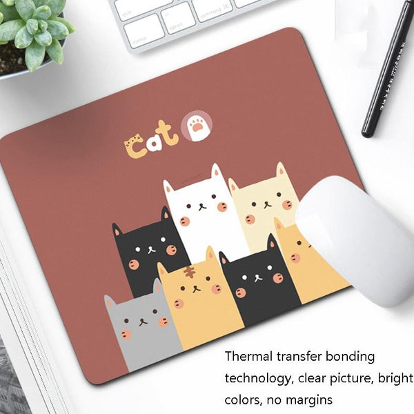 6 Piece Non Slip Mouse Pad Set 21 X 26Cm Thick Rubber Anti Skid Durable Cartoon Planet Mouse Pads & Wrist Rests