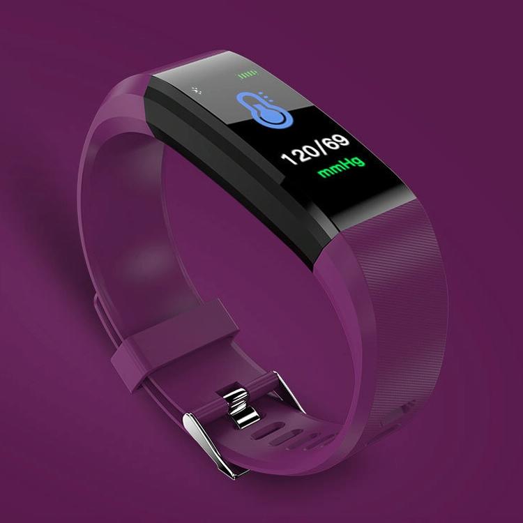 Smart Oled Bracelet With Call Reminder And Health Monitoring Purple Activity Trackers