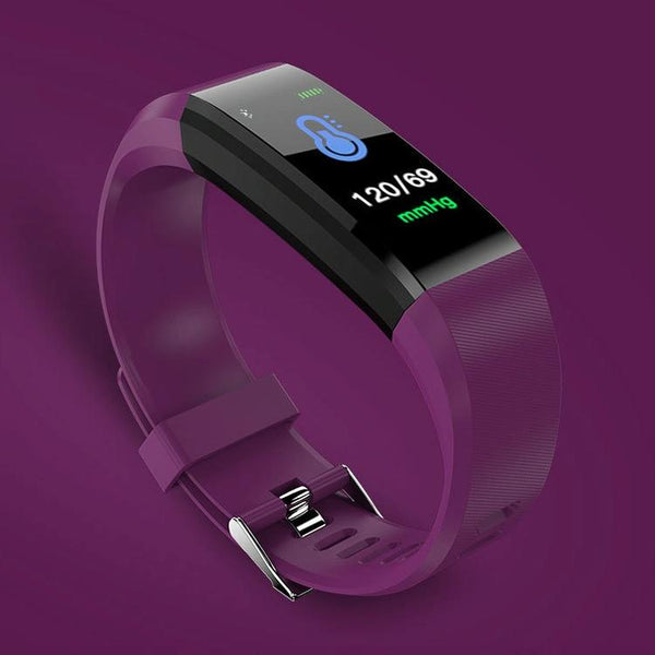 Smart Oled Bracelet With Call Reminder And Health Monitoring Purple Activity Trackers