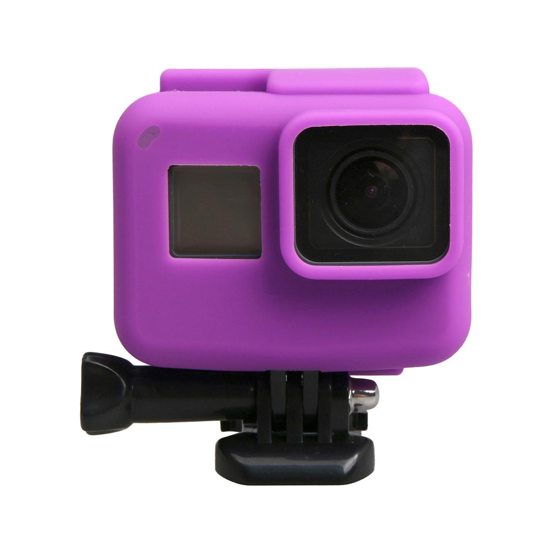 Silicone Border Frame Mount For Gopro Hero5 Protective Cover In Purple Colour Camera Cases Bags & Covers