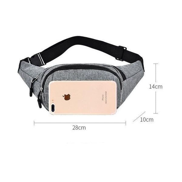 Waterproof Multi Pocket Chest Bag For Sports Purple Bags