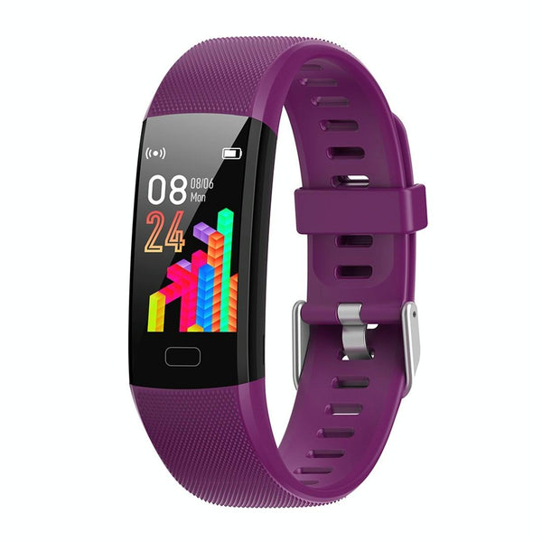 Smart Health Bracelet With Call Reminder And Monitoring Purple Activity Trackers