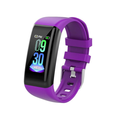 Waterproof Smart Bracelet With Call Heart Rate Bp Sleep And Sedentary Functions Purple Smart Watches