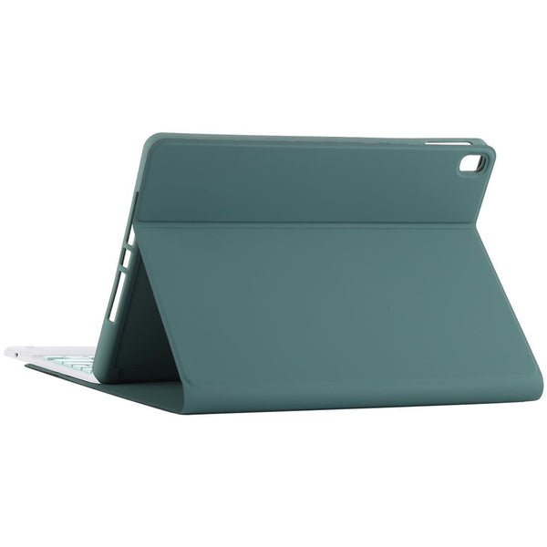 Bluetooth Keyboard & Tablet Case For Ipad 10.2 / Air 2019 Detachable Touch Pad Pen Slot Holder Microfiber Leather Purple Light Green Keyboards