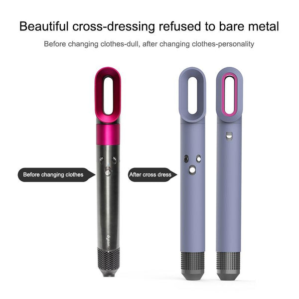 Shockproof Silicone Case For Airwrap Hair Dryer Purple Hair Dryers