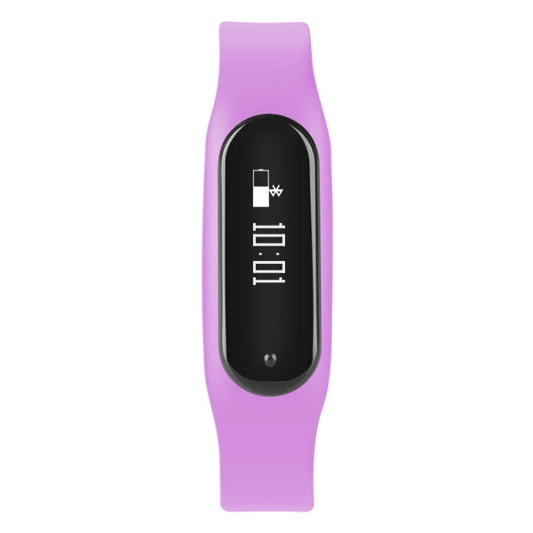 Bluetooth Smart Bracelet With Heart Rate Monitor And Sleep Tracker Light Purple Activity Trackers
