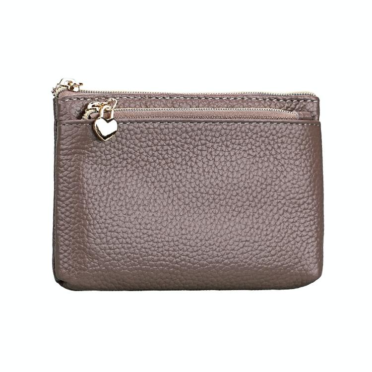 Spacious Litchi Texture Rfid Hand Wallet In Grey For Fashion Needs Wallets