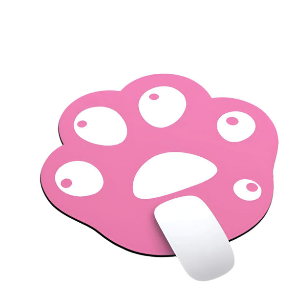 3 Piece Cute Cartoon Cat Claw Mouse Pad Set 280 X 250 3Mm Deep Pink White Mouse Pads & Wrist Rests