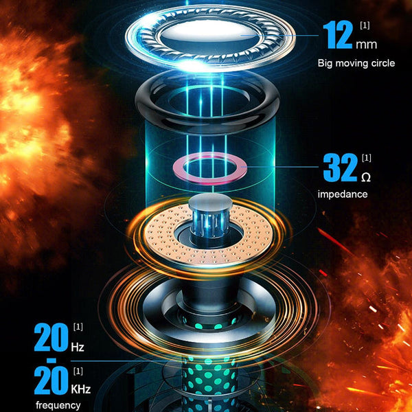 Wireless Bluetooth Gaming Earphones Et Series V9 Gray Earbuds