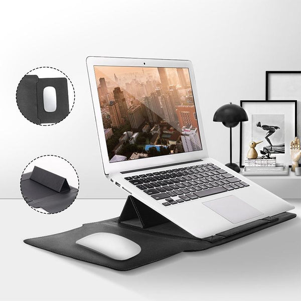 Parallel Deals Universal Waterproof Laptop Bag With Handle Stand Pen Holder Winders Mouse And Charger Bags Red Laptop Cases & Bags