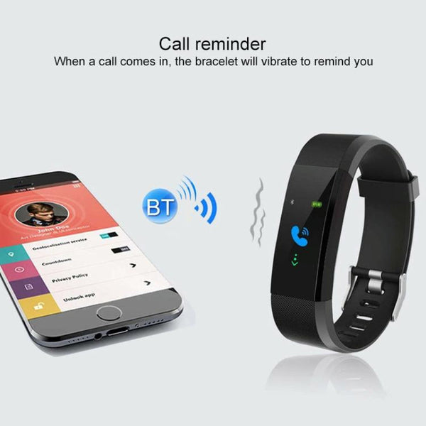 Smart Oled Bracelet With Call Reminder And Health Monitoring Red Activity Trackers