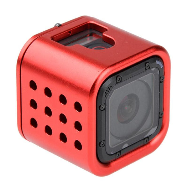 Aluminum Protective Cage For Gopro Session Cameras_Red Camera Cases Bags & Covers