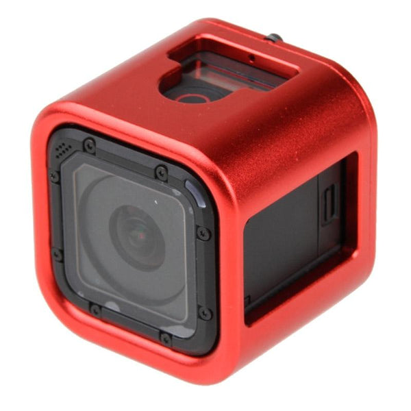 Aluminum Protective Cage For Gopro Session Cameras_Red Camera Cases Bags & Covers