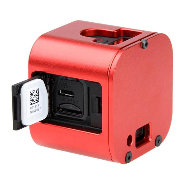 Aluminum Protective Cage For Gopro Session Cameras_Red Camera Cases Bags & Covers