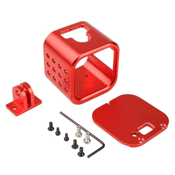 Aluminum Protective Cage For Gopro Session Cameras_Red Camera Cases Bags & Covers
