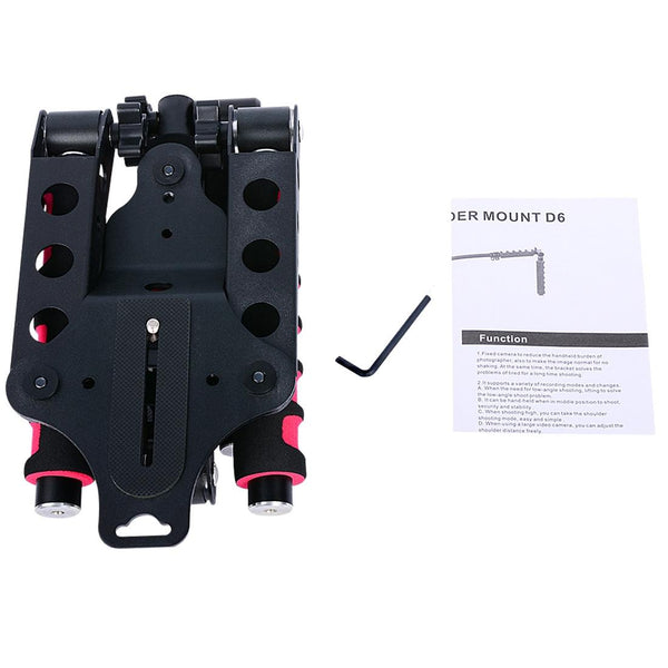 Multifunctional Camera Shoulder Mount For Dslr And Video With Red Handles Other Camera & Photo Accs