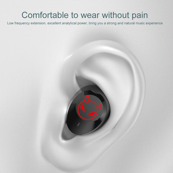 Intelligent Noise Reduction Bluetooth Earphones With Touch Control And Battery Display Earbuds