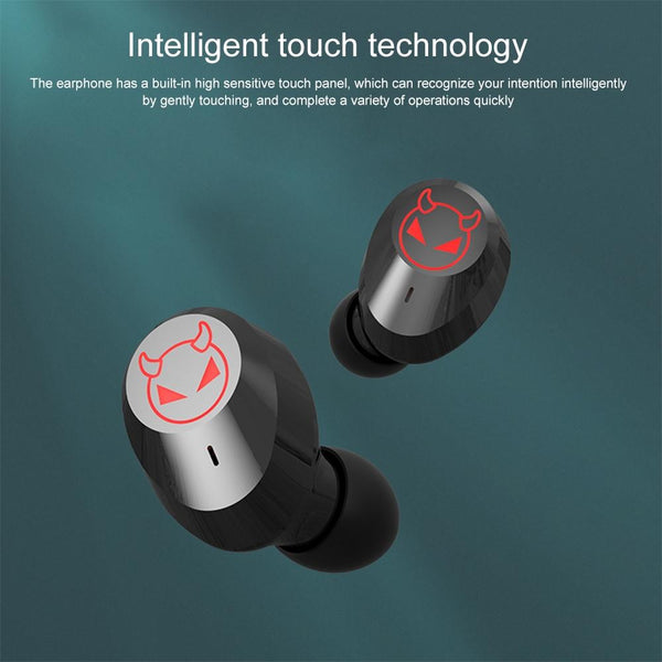 Intelligent Noise Reduction Bluetooth Earphones With Touch Control And Battery Display Earbuds