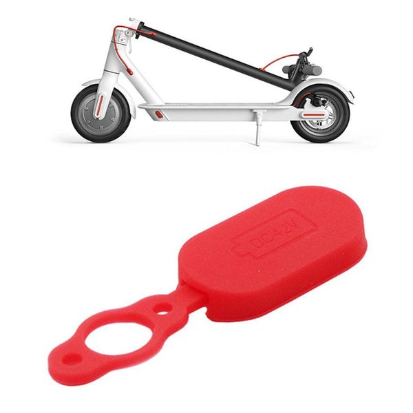 4 Pack Silicone Charging Port Covers For Xiaomi Mijia M365 Electric Scooter Red Accessories Parts