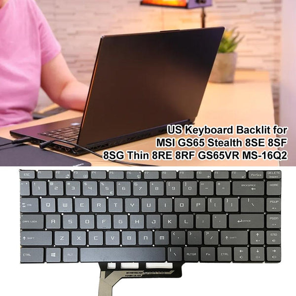 Backlit Laptop Keyboard For Msi Gs65 Series Us Version Red Keyboards