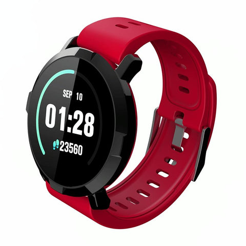 Waterproof Smart Bracelet With Heart Rate Monitor And Sleep Tracker Red Smart Watches
