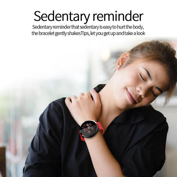 Waterproof Smart Bracelet With Heart Rate Monitor And Sleep Tracker Red Smart Watches