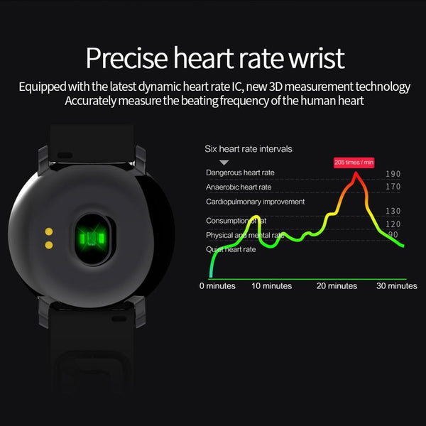 Waterproof Smart Bracelet With Heart Rate Monitor And Sleep Tracker Red Smart Watches