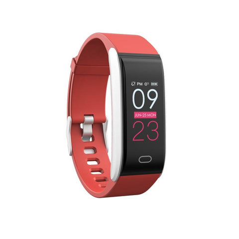 Waterproof Smart Bracelet With Call Heart Bp Sleep And Sedentary Monitoring Ip67 Red Activity Trackers