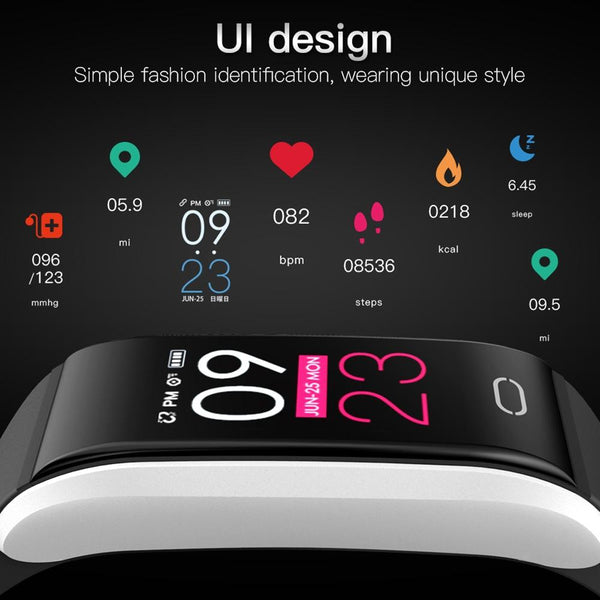 Waterproof Smart Bracelet With Call Heart Bp Sleep And Sedentary Monitoring Ip67 Red Activity Trackers