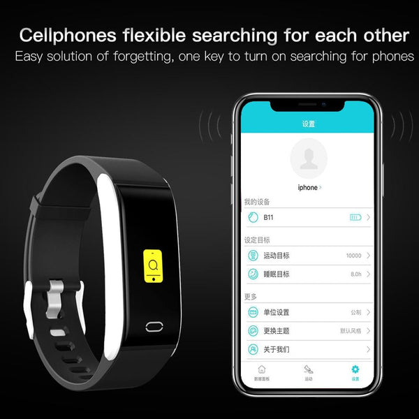 Waterproof Smart Bracelet With Call Heart Bp Sleep And Sedentary Monitoring Ip67 Red Activity Trackers