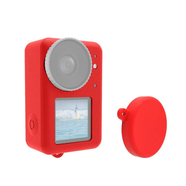 Protective Silicone Case With Lens Cap_Red Camera Cases Bags & Covers