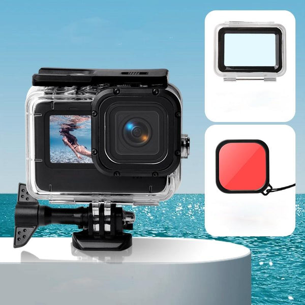 Waterproof Touch Case With Colour Lens Filter For Gopro Hero10 Hero9 Camera Cases Bags & Covers