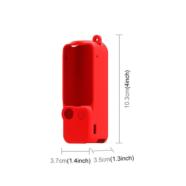3 In 1 Silicone Case Set For Dji Pocket Red Camera Cases Bags & Covers