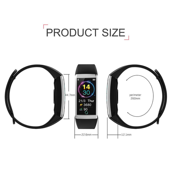 Waterproof Smart Bracelet With Call Reminder And Health Monitoring Red Activity Trackers