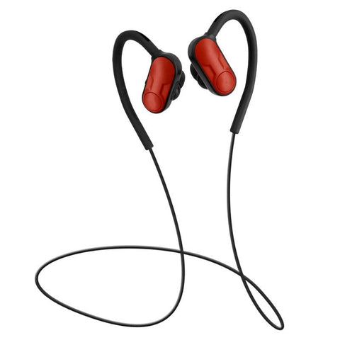 Bth Y9 Ultra Light Ear Hook Wireless V4.1 Bluetooth Earphones With Mic Red Earbuds