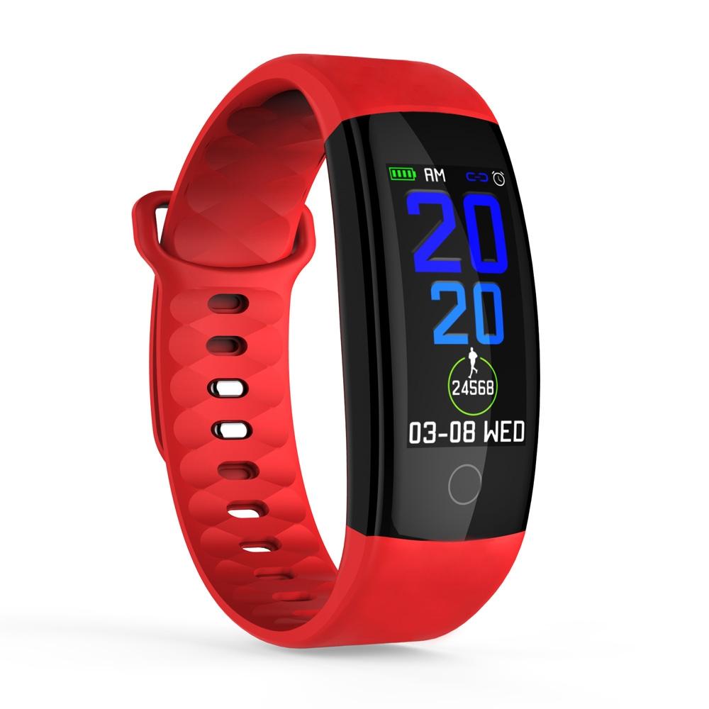 Tft Smart Bracelet Ip67 Waterproof Call Heart Sleep Bp Monitor Sedentary Reminder Red Smart Watches