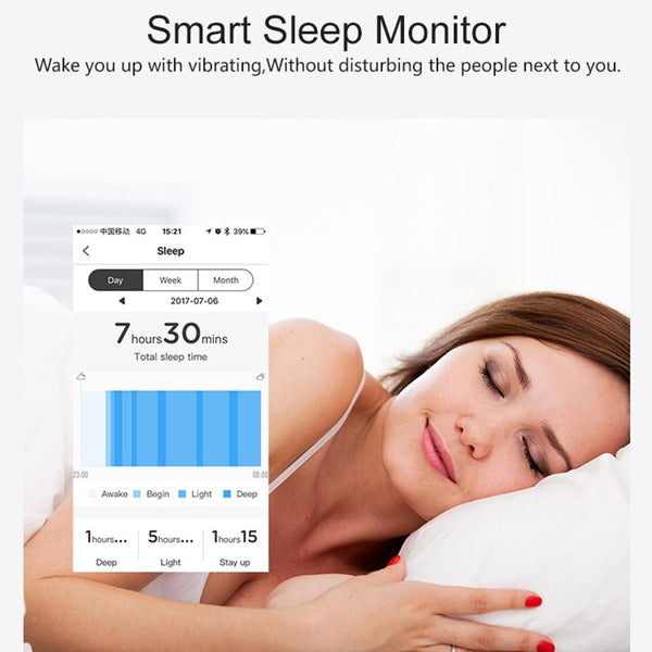 Oled Fitness Tracker With Ecg Heart Rate Bp And Sleep Monitoring Sports Mode Black Activity Trackers