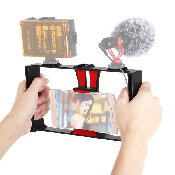 Smartphone Video Rig For Vlogging And Filmmaking_Red Other Mobile Accessories