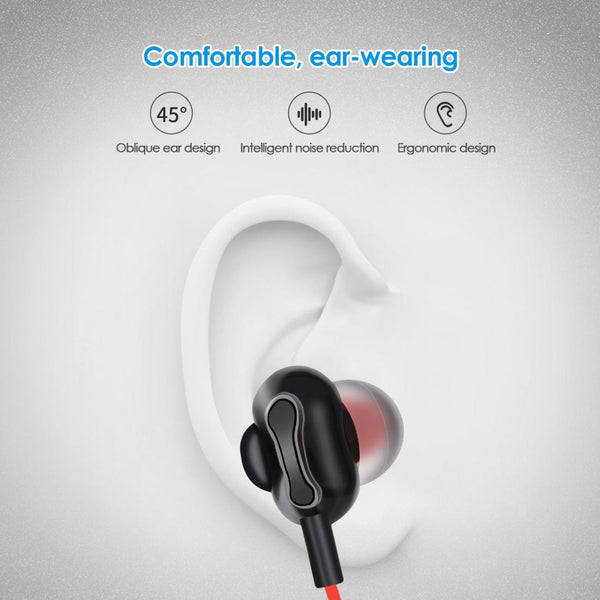 Wireless Bluetooth Earphones With High Fidelity Mic 5.0 Red Earbuds