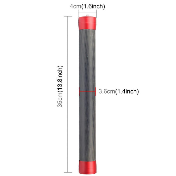 35Cm Carbon Fiber Monopod Extension For Gimbal Red Stabilizers